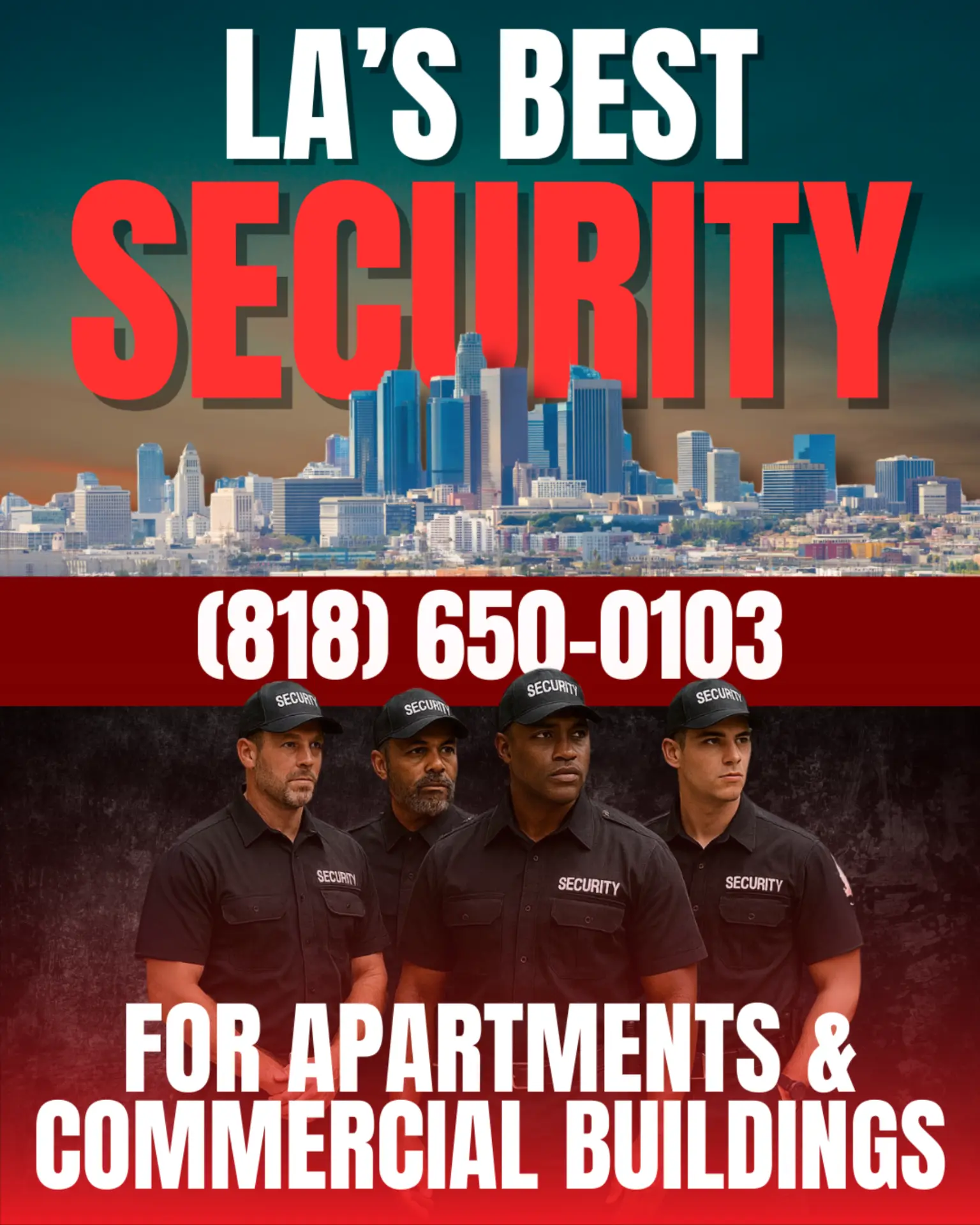 LA security guards for apartments ad creative