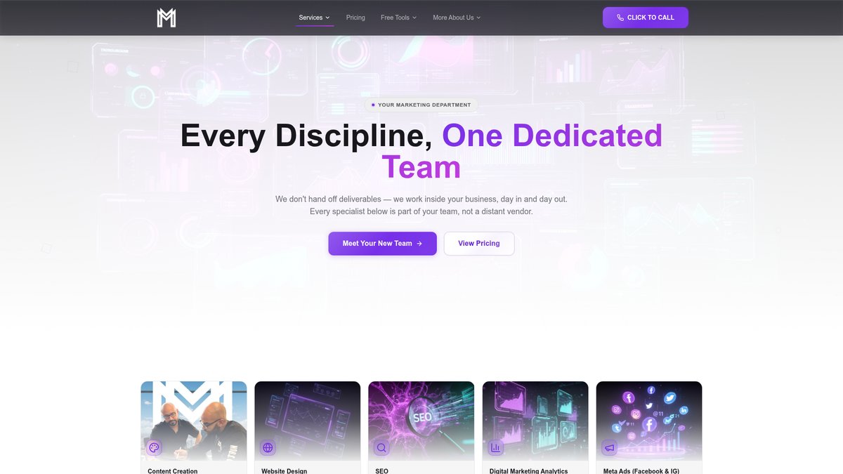 Web design agency in Los Angeles building a conversion-focused website for a Los Angeles business — Melleka Marketing
